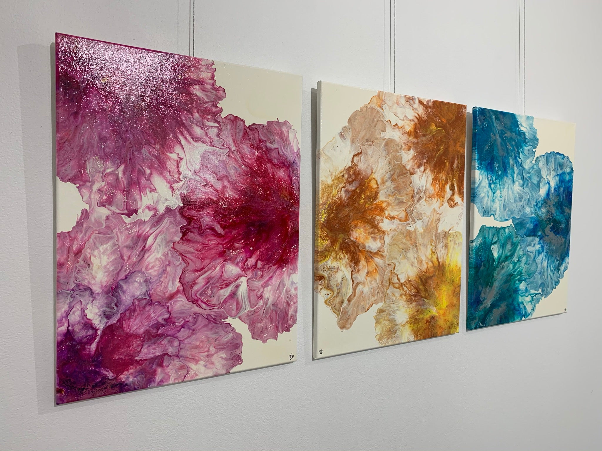 Artwork - Spring Blooms - (Triptych) 18x24/18x24/18x24