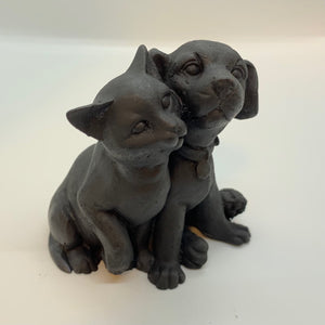 Dog & Cat - Shungite Figurine - Made with a press