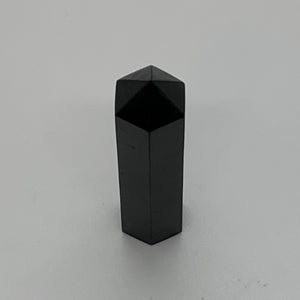 Obelisk - Polished Faceted Shungite (1.5 x 5cm)