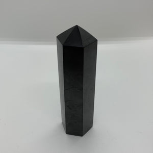 Obelisk - Polished Faceted Shungite (3 x 10cm)