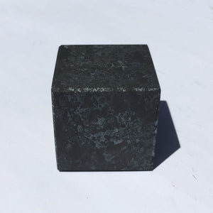 Unpolished Shungite Cube with Quartz 4cm
