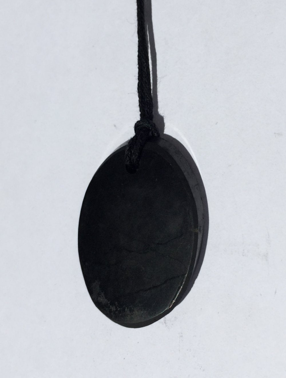 Polished Shungite Pendant: Oval