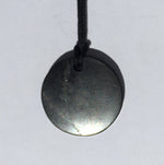Polished Shungite Pendant: Circle (3cm)